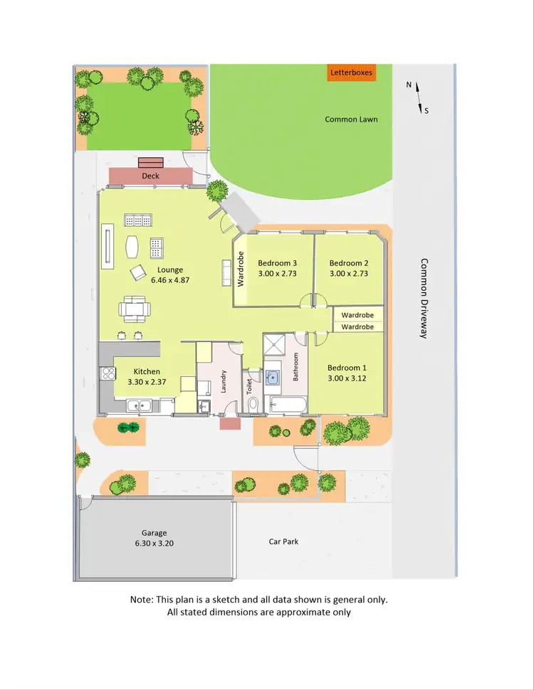 Floorplan of Homely unit listing, 1/5 Coorie Avenue, Bayswater VIC 3153