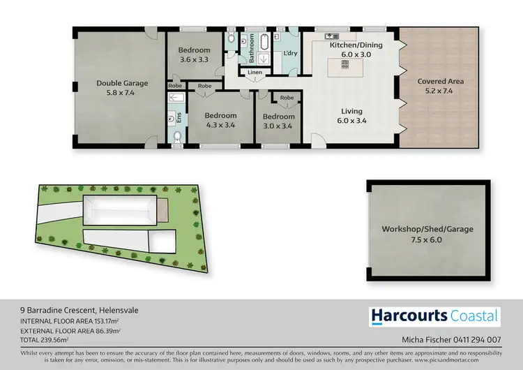 Floorplan of Homely house listing, 9 Barradine Crescent, Helensvale QLD 4212
