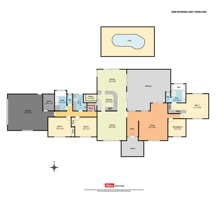 Floorplan of Homely house listing, 4580 Riverina Highway, Howlong NSW 2643