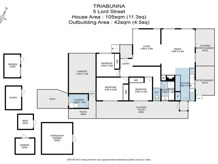 Floorplan of Homely house listing, 5 Lord Street, Triabunna TAS 7190