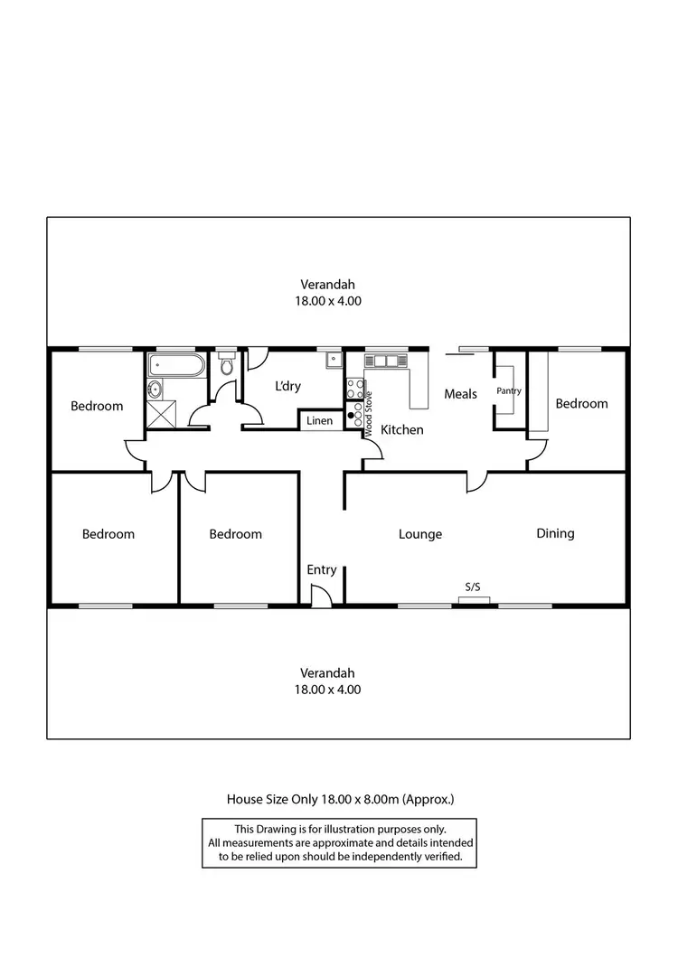 Floorplan of Homely rural property listing, 3115 Flinders Ranges Way, Quorn SA 5433