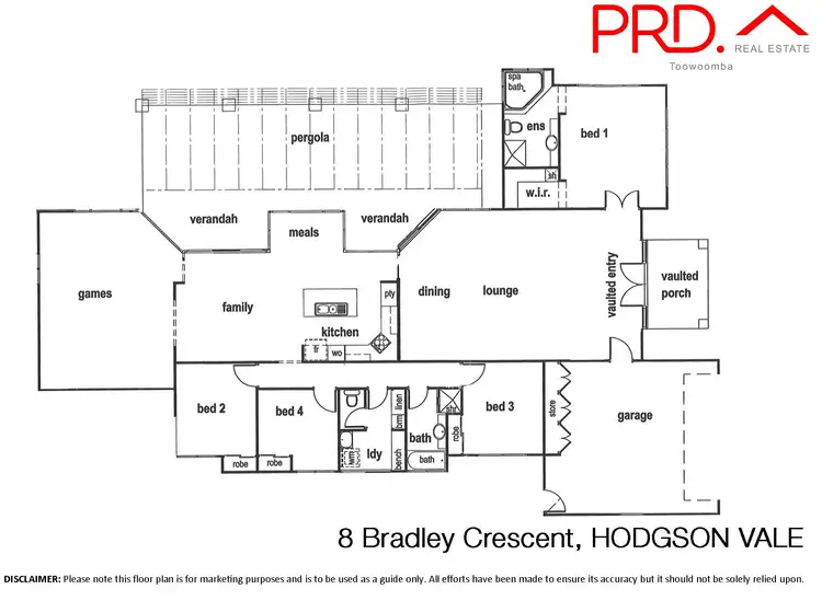 Floorplan of Homely house listing, 8 Bradley Crescent, Hodgson Vale QLD 4352