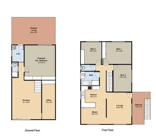 Floorplan of Homely house listing, 21 Coates Street, Kearneys Spring QLD 4350