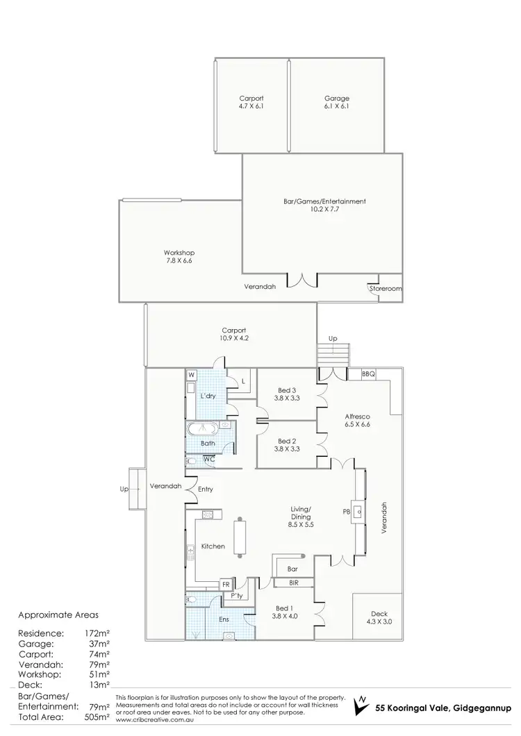 Floorplan of Homely house listing, 55 Kooringal Vale, Gidgegannup WA 6083