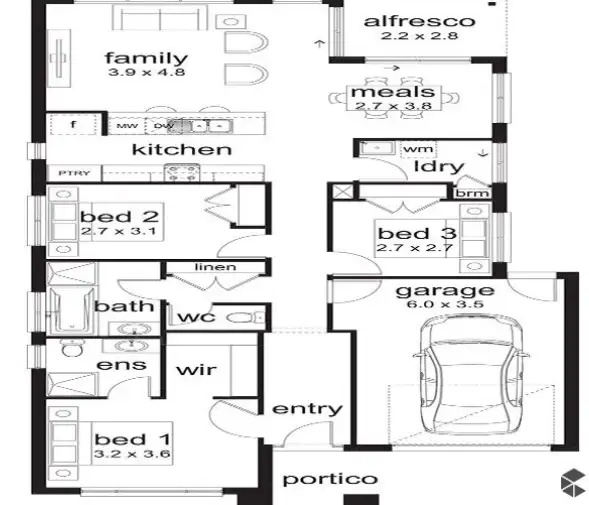 Floorplan of Homely house listing, 1 Stonefly CCt, Weir Views VIC 3338
