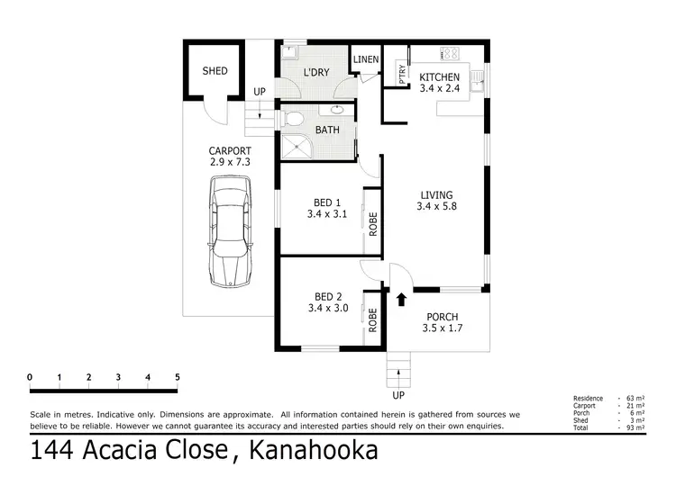 Floorplan of Homely house listing, 144 Acacia Close, Kanahooka NSW 2530