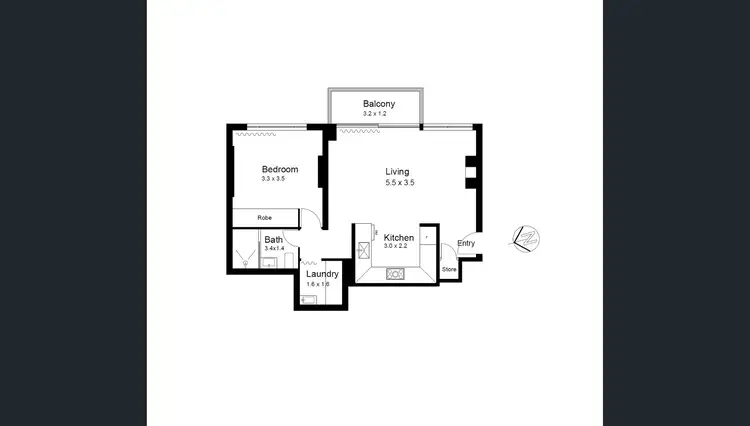 Floorplan of Homely apartment listing, 41/287 Exhibition Street, Melbourne VIC 3000