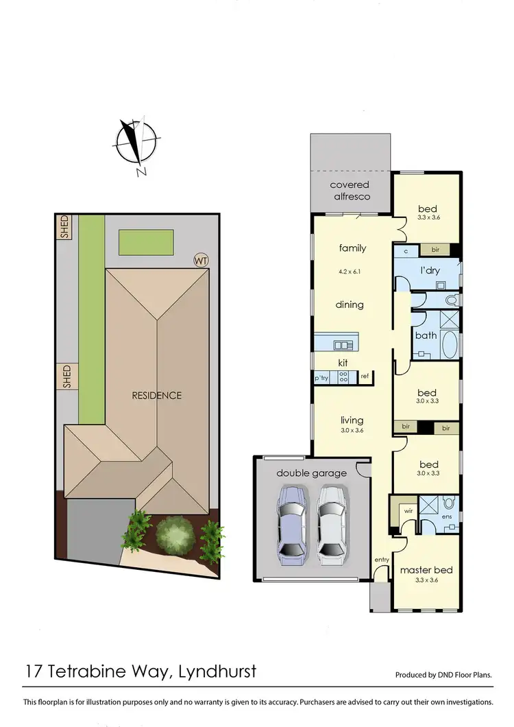 Floorplan of Homely house listing, 17 Tetrabine Way, Lyndhurst VIC 3975