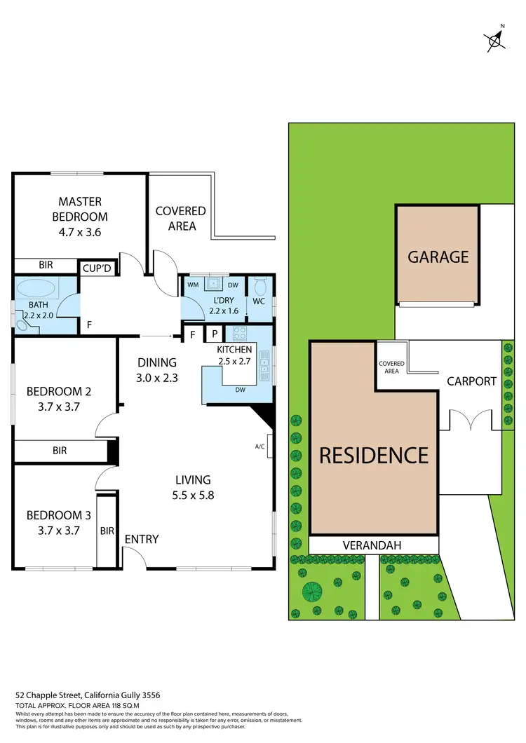 Floorplan of Homely house listing, 52 Chapple Street, California Gully VIC 3556