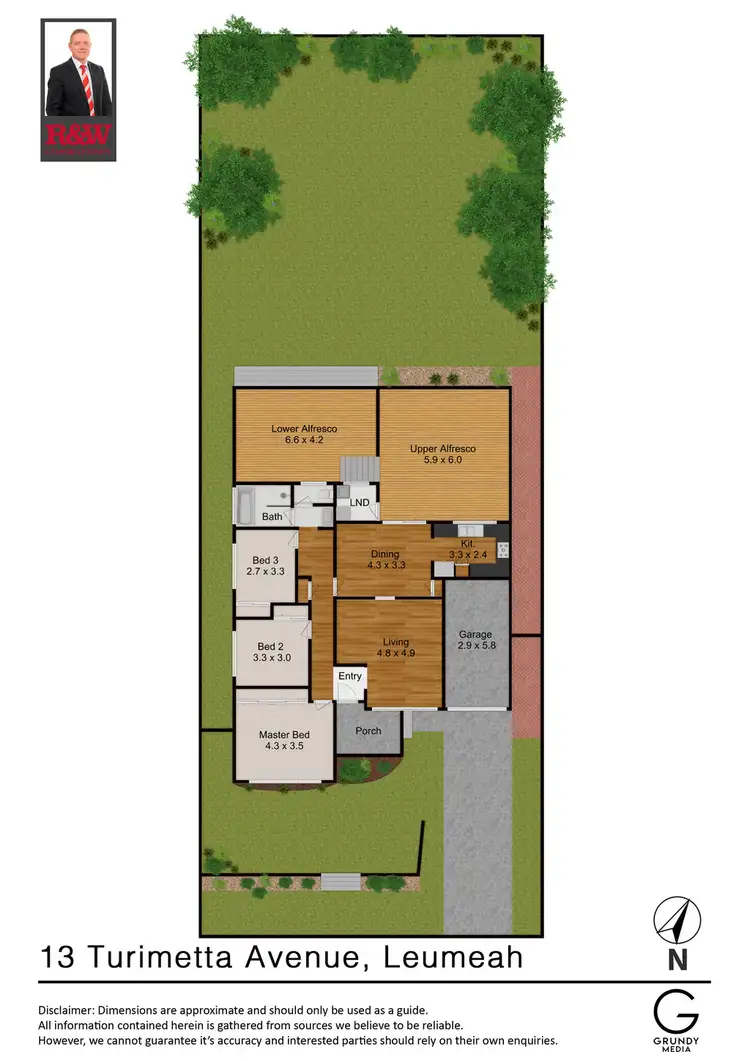 Floorplan of Homely house listing, 13 Turimetta Avenue, Leumeah NSW 2560