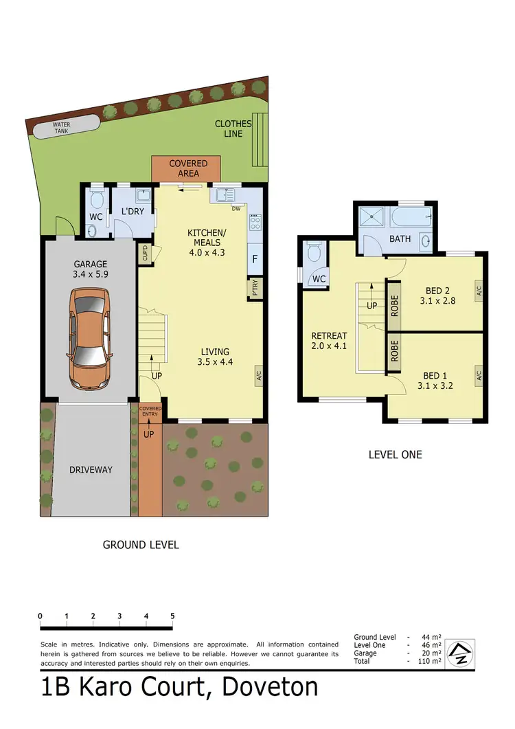 Floorplan of Homely townhouse listing, 1B Karo Court, Doveton VIC 3177