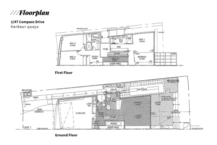 Floorplan of Homely house listing, 1/47 Compass Drive, Biggera Waters QLD 4216