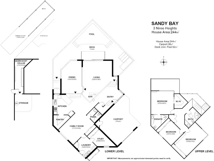 Floorplan of Homely house listing, 3 Niree Heights, Sandy Bay TAS 7005