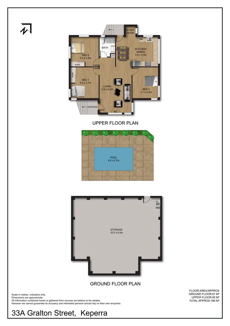 Floorplan of Homely house listing, 33A Gralton Street, Keperra QLD 4054