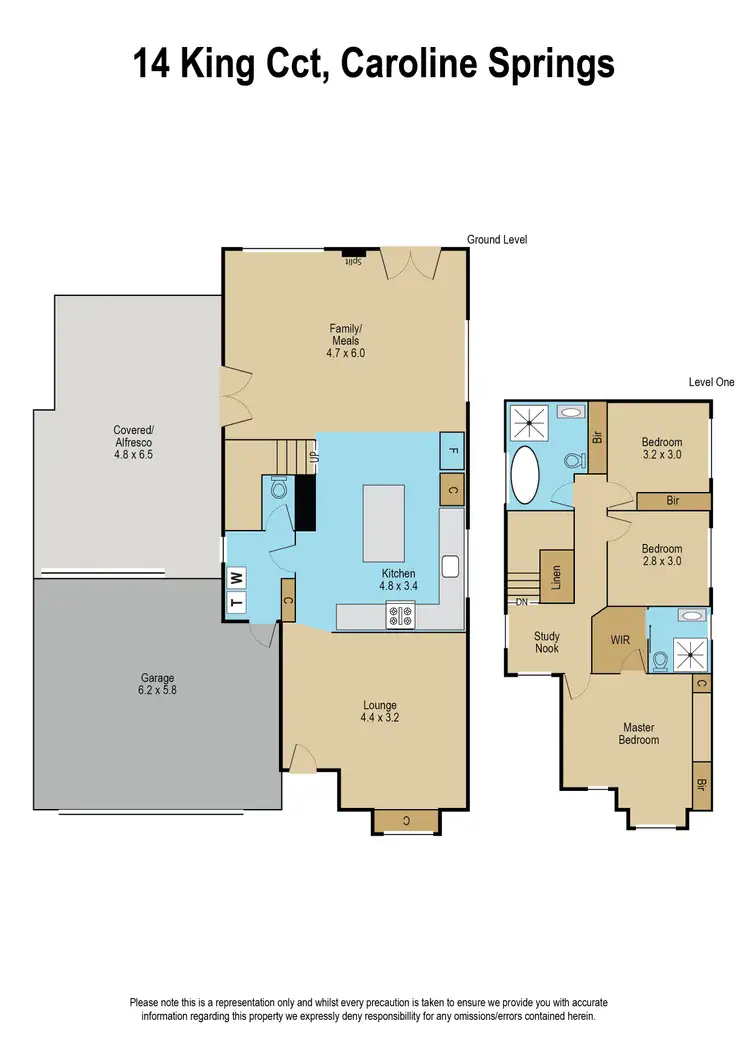 Floorplan of Homely house listing, 14 King Circuit, Caroline Springs VIC 3023