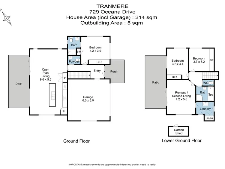 Floorplan of Homely house listing, 729 Oceana Drive, Tranmere TAS 7018