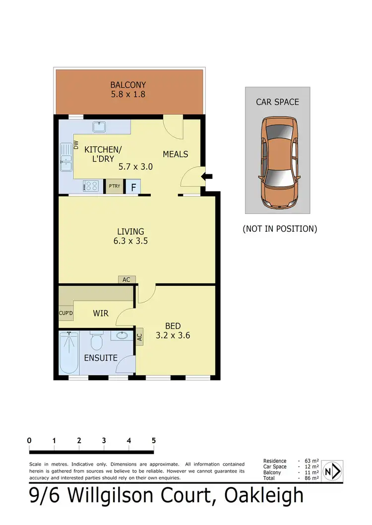 Floorplan of Homely house listing, 9/6 Willgilson Court, Oakleigh VIC 3166