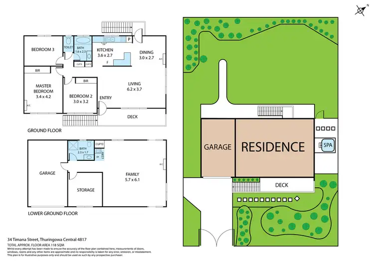 Floorplan of Homely house listing, 34 Timana Street, Thuringowa Central QLD 4817