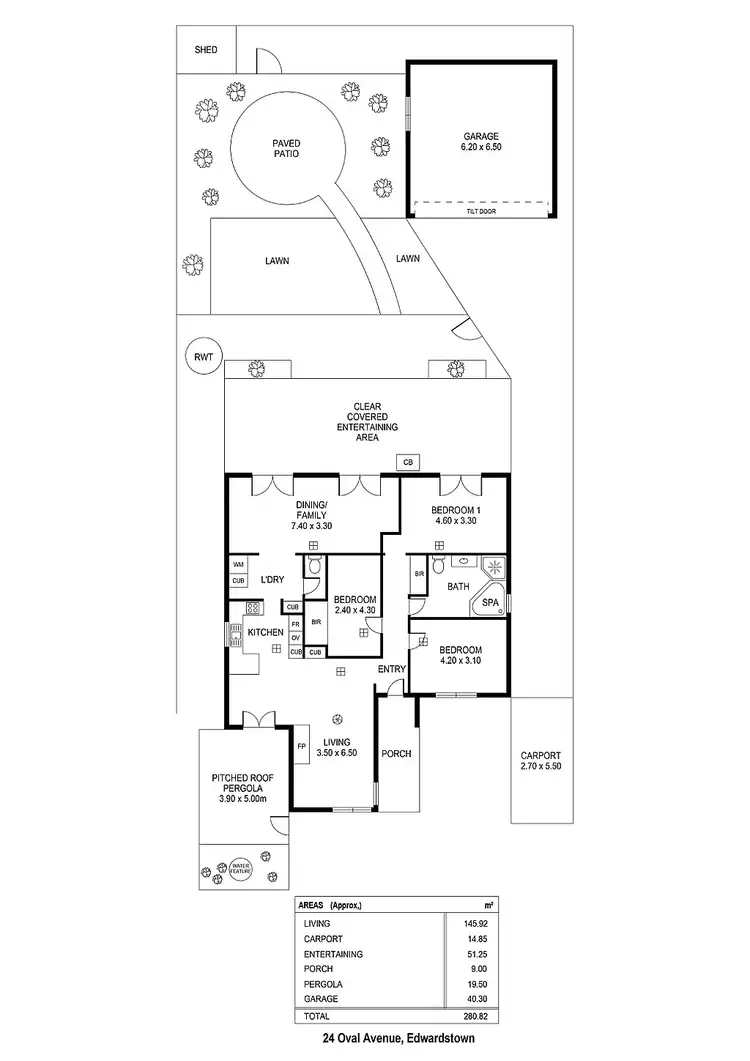 Floorplan of Homely house listing, 24 Oval Avenue, Edwardstown SA 5039