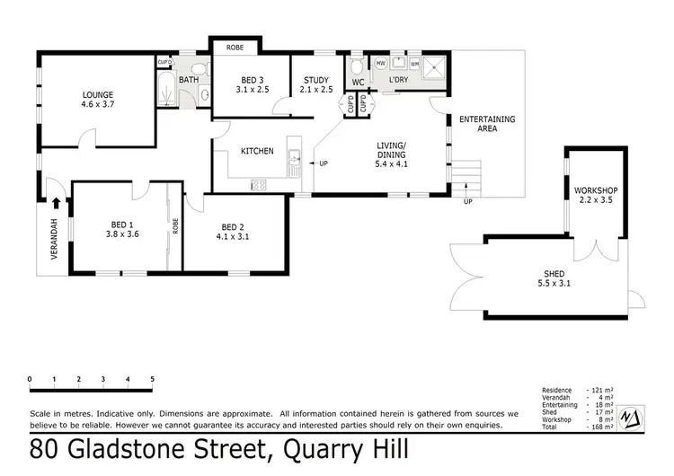 Floorplan of Homely house listing, 80 Gladstone Street, Quarry Hill VIC 3550
