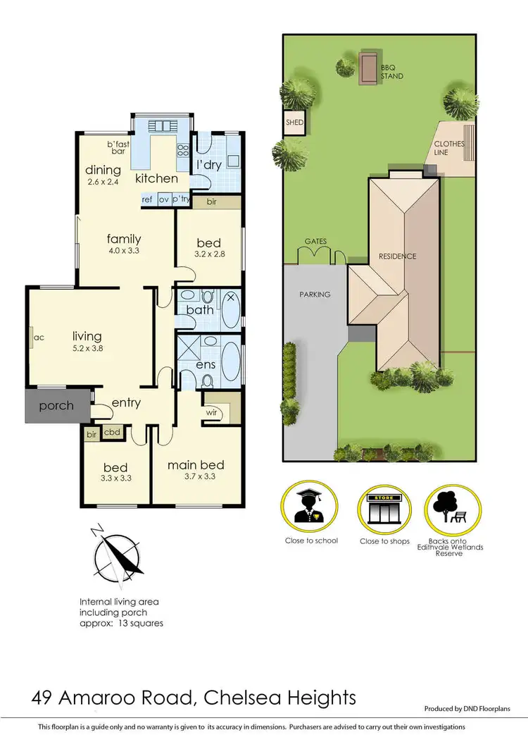 Floorplan of Homely house listing, 49 Amaroo Drive, Chelsea Heights VIC 3196