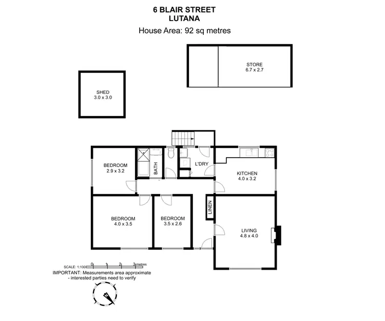 Floorplan of Homely house listing, 6 Blair Street, Lutana TAS 7009