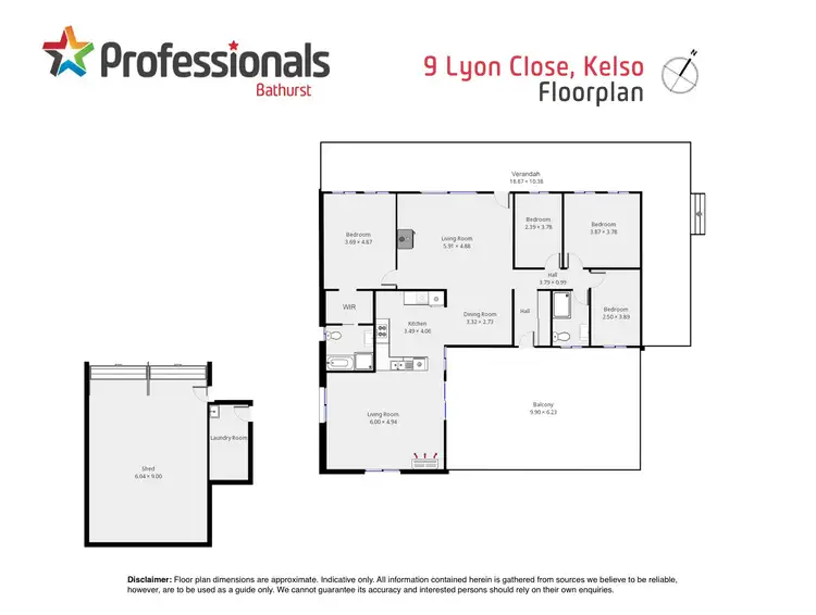 Floorplan of Homely house listing, 9 Lyon Close, Kelso NSW 2795