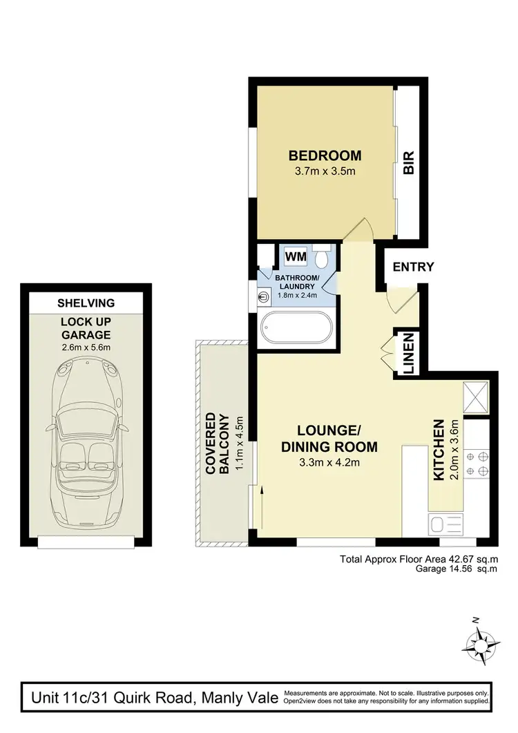 Floorplan of Homely apartment listing, 11C/31 Quirk Road, Manly Vale NSW 2093