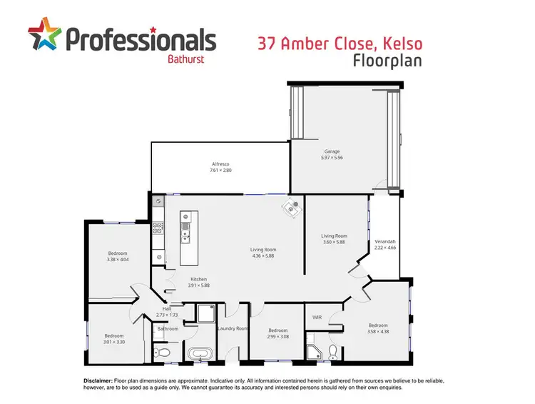 Floorplan of Homely house listing, 37 Amber Close, Kelso NSW 2795