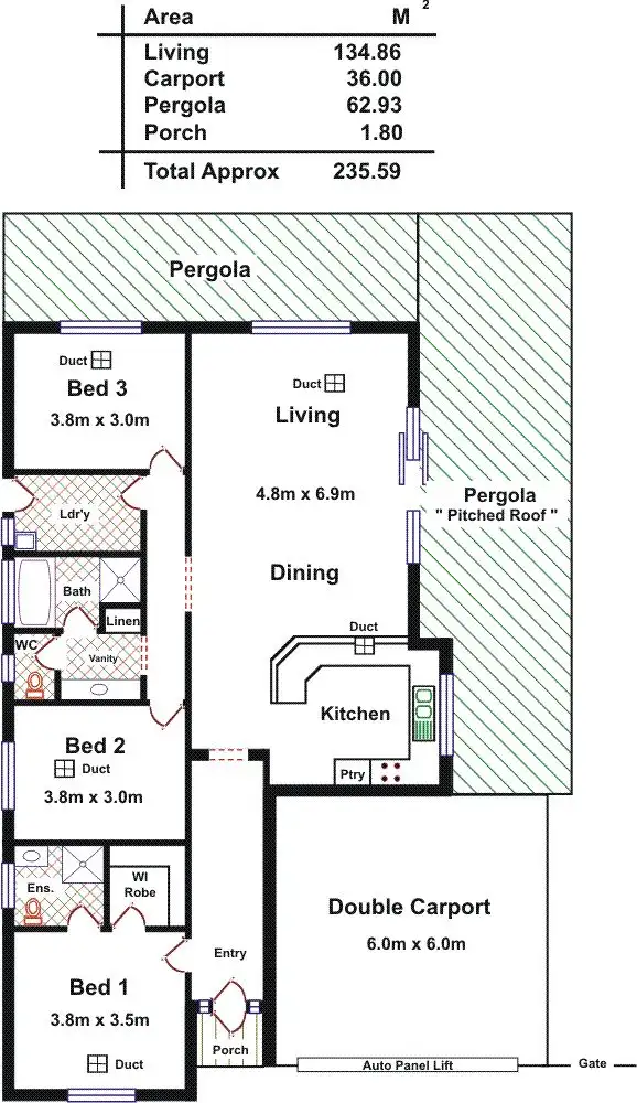Floorplan of Homely house listing, 6 Perseverance Place, Hewett SA 5118