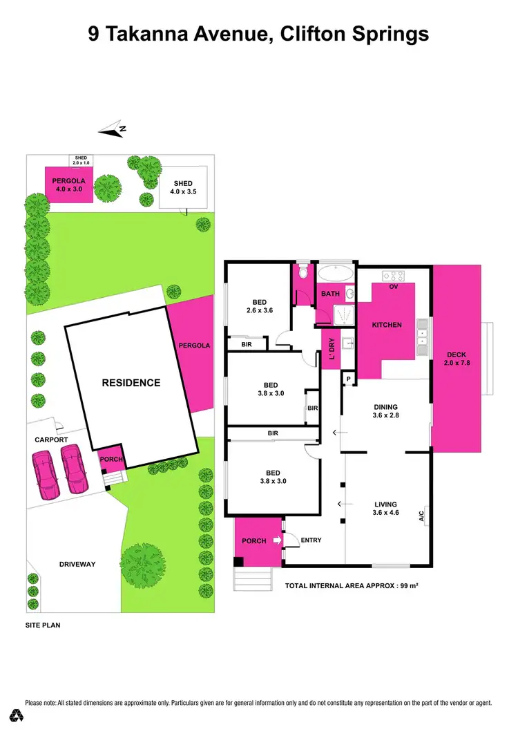 Floorplan of Homely house listing, 9 Takanna Avenue, Clifton Springs VIC 3222