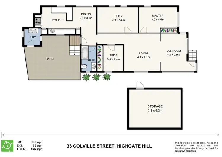 Floorplan of Homely house listing, 33 Colville Street, Highgate Hill QLD 4101
