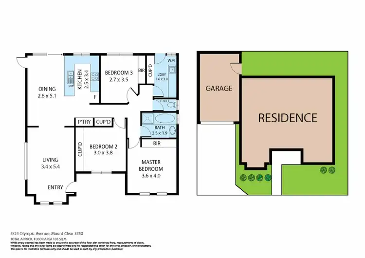 Floorplan of Homely unit listing, 3/24 Olympic Avenue, Mount Clear VIC 3350