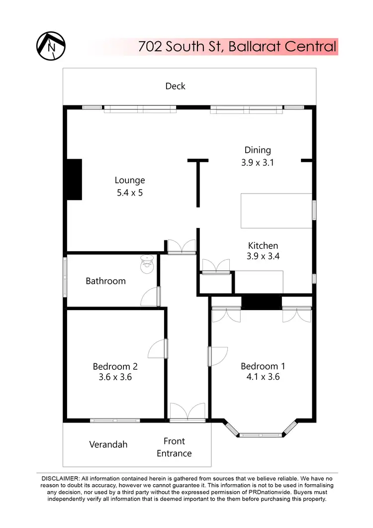 Floorplan of Homely house listing, 702 South Street, Ballarat Central VIC 3350