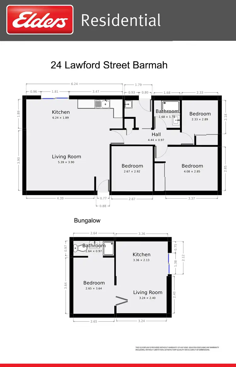 Floorplan of Homely house listing, 24 Lawford Street, Barmah VIC 3639