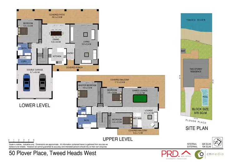 Floorplan of Homely house listing, 50 Plover Place, Tweed Heads West NSW 2485