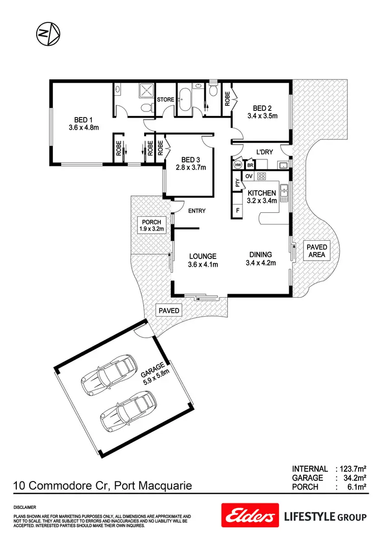 Floorplan of Homely house listing, 10 Commodore Crescent, Port Macquarie NSW 2444