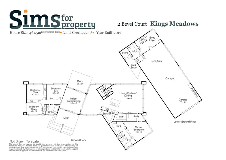 Floorplan of Homely house listing, 2 Bevel Court, Kings Meadows TAS 7249