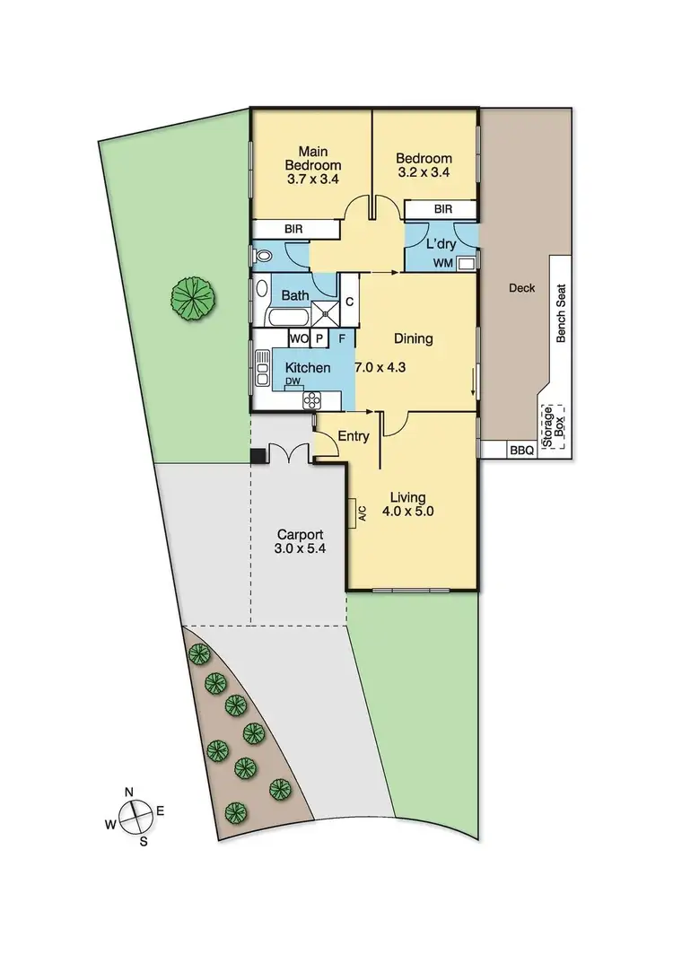 Floorplan of Homely unit listing, 3A Travellyn Court, Blackburn South VIC 3130