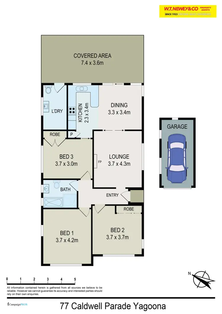 Floorplan of Homely house listing, 77 Caldwell Parade, Yagoona NSW 2199