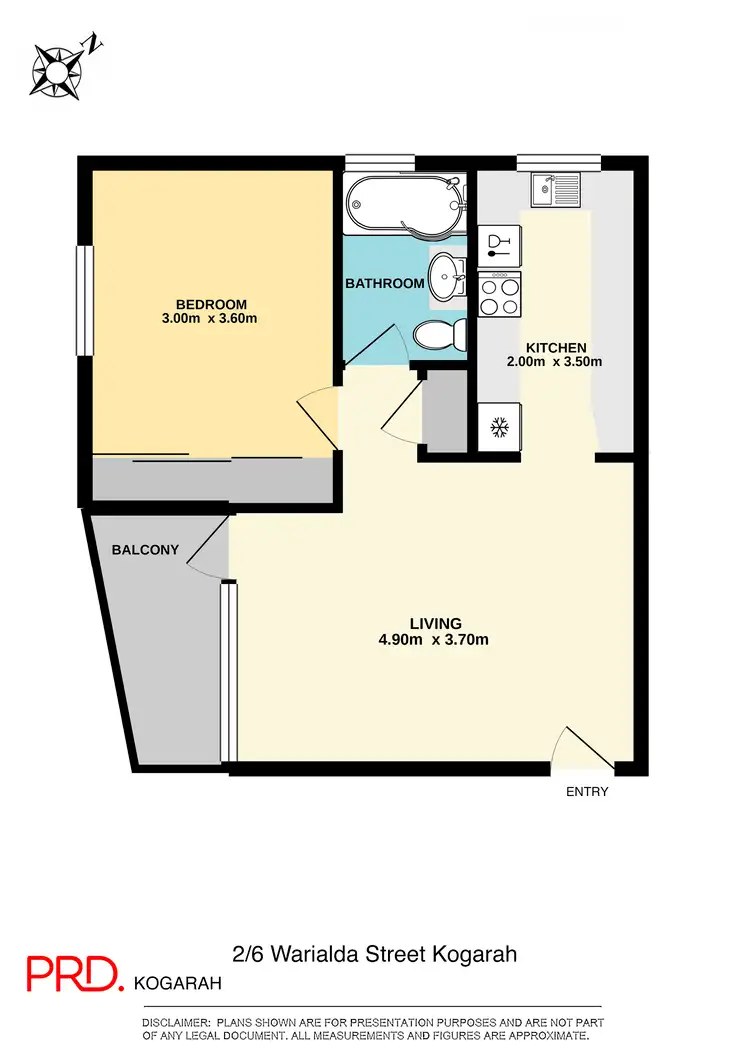 Floorplan of Homely unit listing, 2/6 Warialda Street, Kogarah NSW 2217