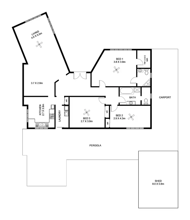 Floorplan of Homely house listing, 34 St Albans Terrace, Semaphore Park SA 5019