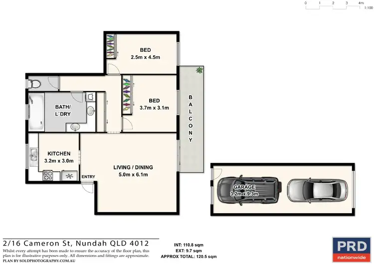 Floorplan of Homely unit listing, 2/16 Cameron Street, Nundah QLD 4012
