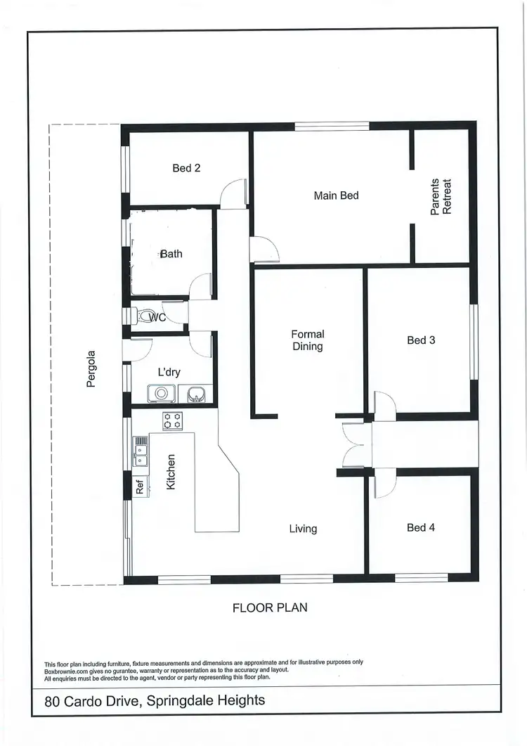 Floorplan of Homely house listing, 80 Cardo Drive, Springdale Heights NSW 2641