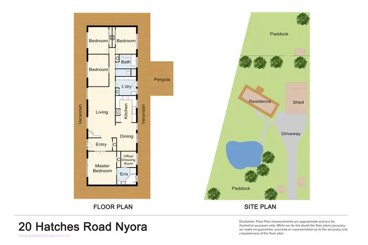 Floorplan of Homely house listing, 20 Hatchs Road, Nyora VIC 3987