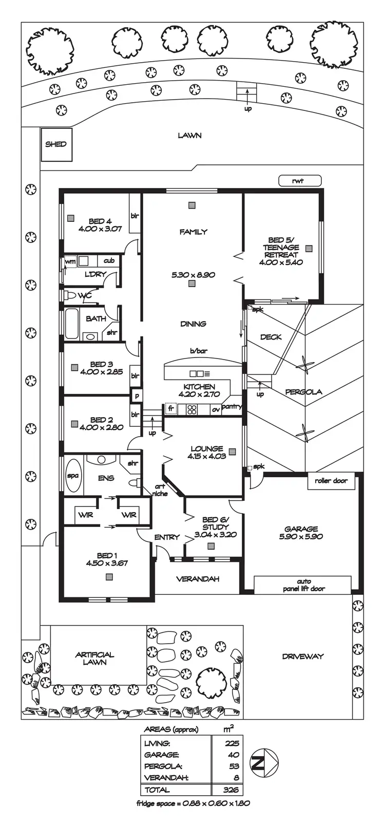Floorplan of Homely house listing, 20 The Circuit, Walkley Heights SA 5098