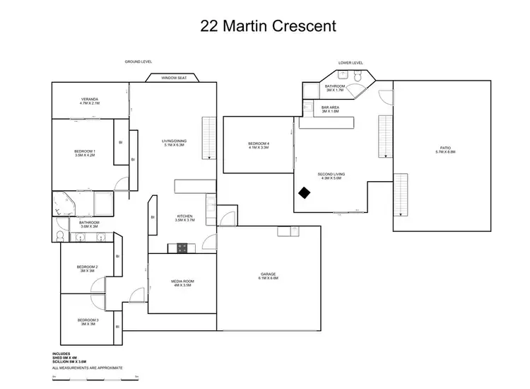 Floorplan of Homely house listing, 22 Martin Crescent, Junction Hill NSW 2460