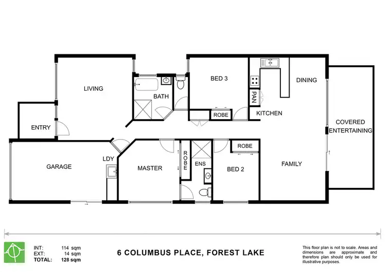 Floorplan of Homely house listing, 6 Columbus Place, Forest Lake QLD 4078