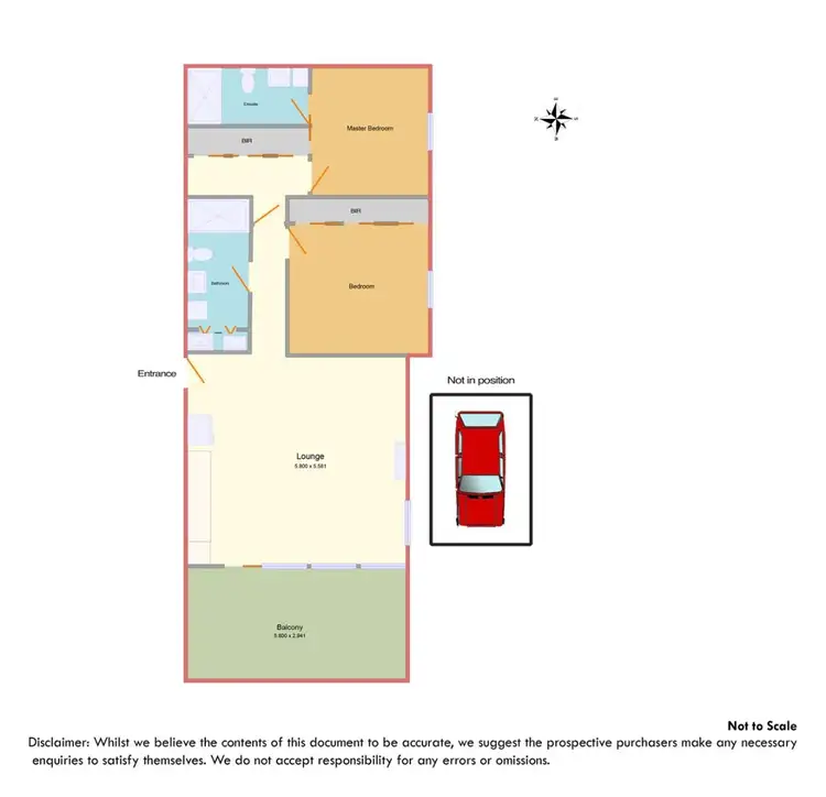Floorplan of Homely apartment listing, 6/2 Crefden Street, Maidstone VIC 3012