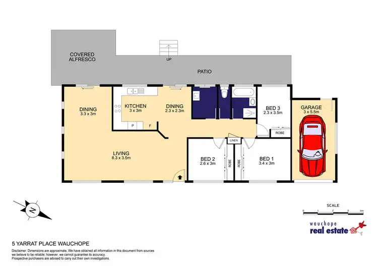 Floorplan of Homely house listing, 5 Yarrat Place, Wauchope NSW 2446